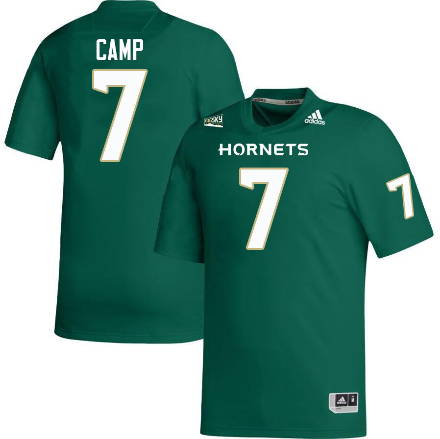 Sacramento State Hornets #7 Carson Camp College Football Jerseys Stitched Sale-Green